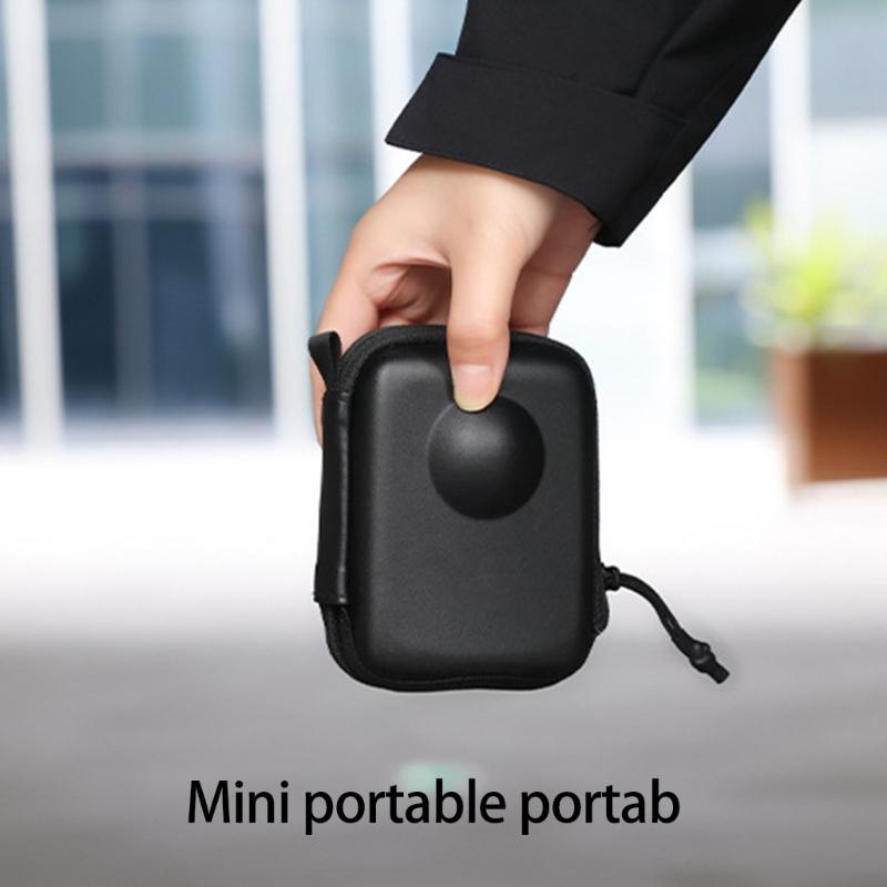 Compact Protective Case With Carabiner For 360 Camera Gear Storage And Outdoor Shoot Gear Carrying Pouch Bag