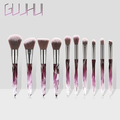Kristall-Make-up-Pinsel, Puder, Foundation, Lidschatten, Augenbrauen, Kosmetik für Gesicht, Fan-Make-up-Pinsel-Set, Brochas Maquillaje
