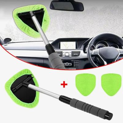 Auto-Windschutzscheibenreiniger-Werkzeug mit ausziehbarem Griff & Mikrofaser-Pad Reinigungsbürste mit einfachem Griff