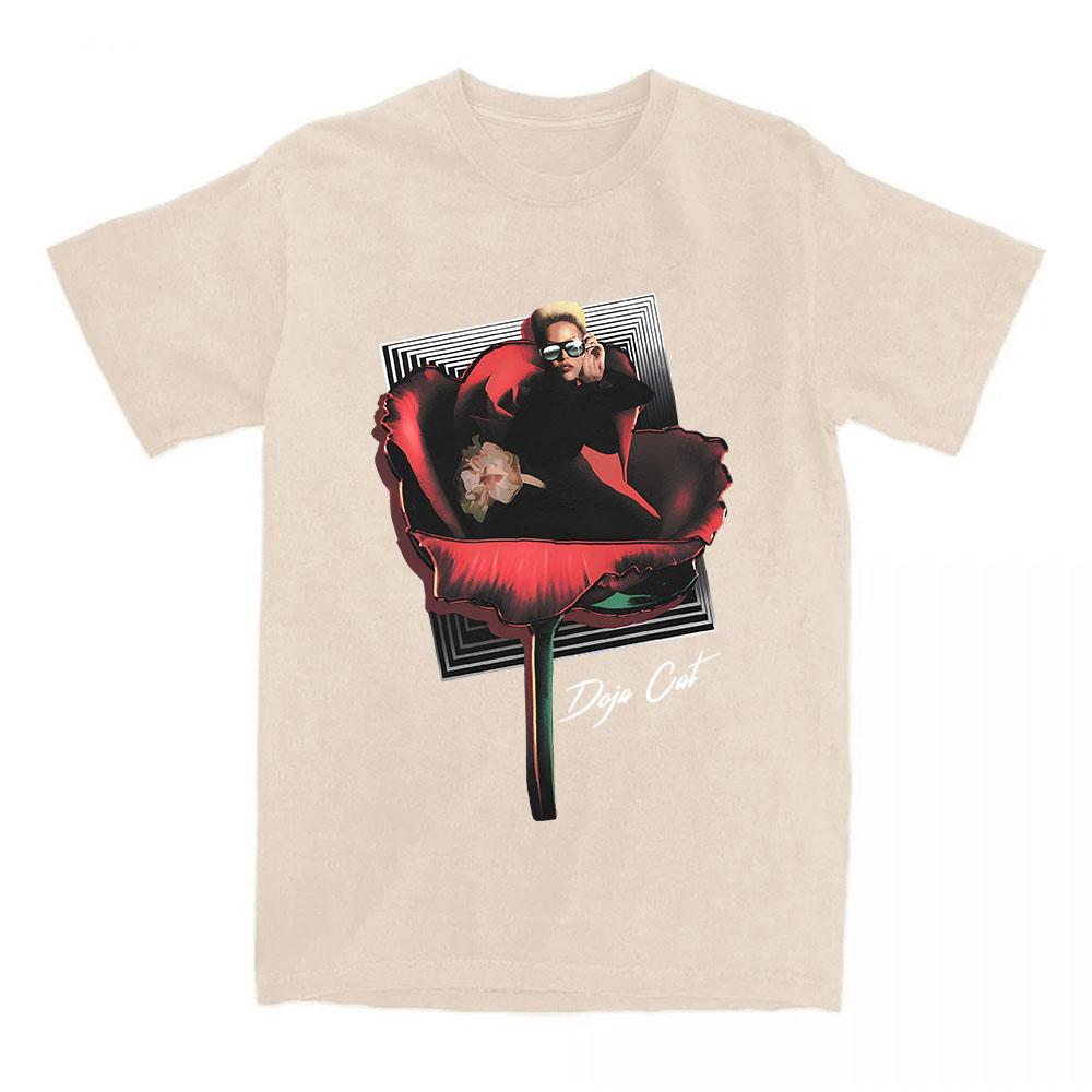 VIE IN BLOOM T-SHIRT Doja Cat Fashion Singer Graphic Tshirts Cotton Short Sleeve Female T Shirt Casual Unisex Streetwear Print
