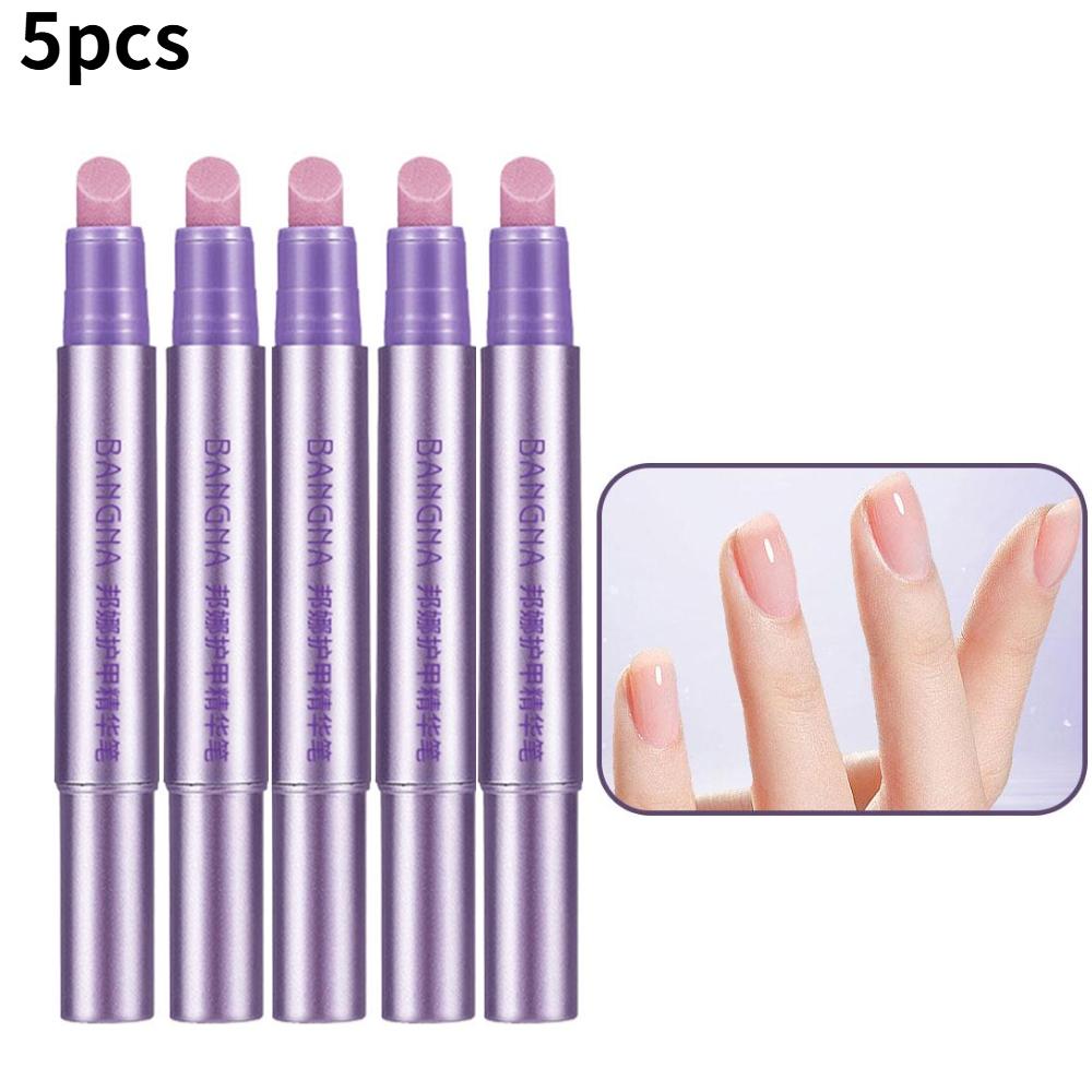 

1-5pcs 3 In 1 Essence Nail Cuticle Oil Pen, Moisturizing, Repair Dry Damage, Nail Cuticle Remover, Nail Care Manicure Tool