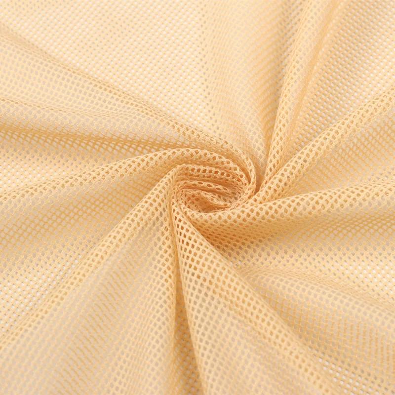 155x45cm 2x2 Low-stretch Mesh Fabric for Sewing Mosquito Net Curtain T-shirt Sportswear Knitted Lining Fabric Cloth Accessories
