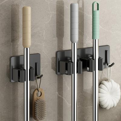 Selbstklebende Wischmopphalter Clips Haken 304 Edelstahl Küche Badezimmer Wasserdicht Bürste Besen Wischmopp Organizer Regal Zubehör