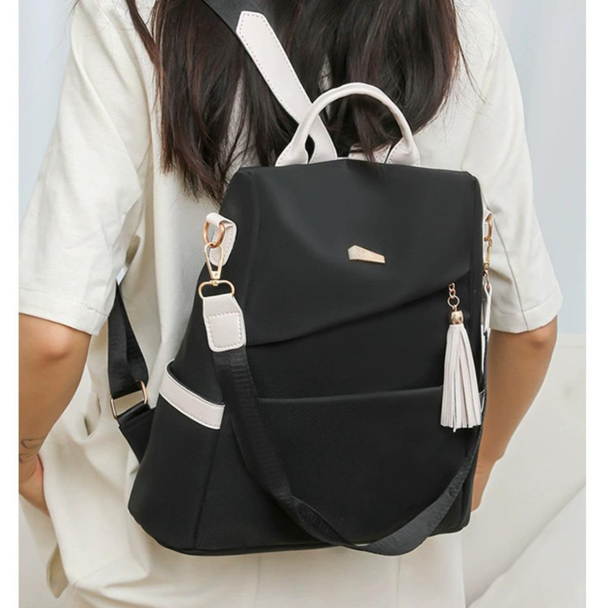 

Рюкзаки от кражи для мужчин и женщин, Дорожные сумки высокого класса, Модные контрастные цвета, Для улицы, Для поездок на работу, Для отдыха, Модные сумки для отдыха синий