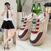 Women Shoes 2026 Summer New Breathable Mesh Non Slip Platform Half Drag Shoes Comfort Height Increase Outdoor Sewing Casual Shoe