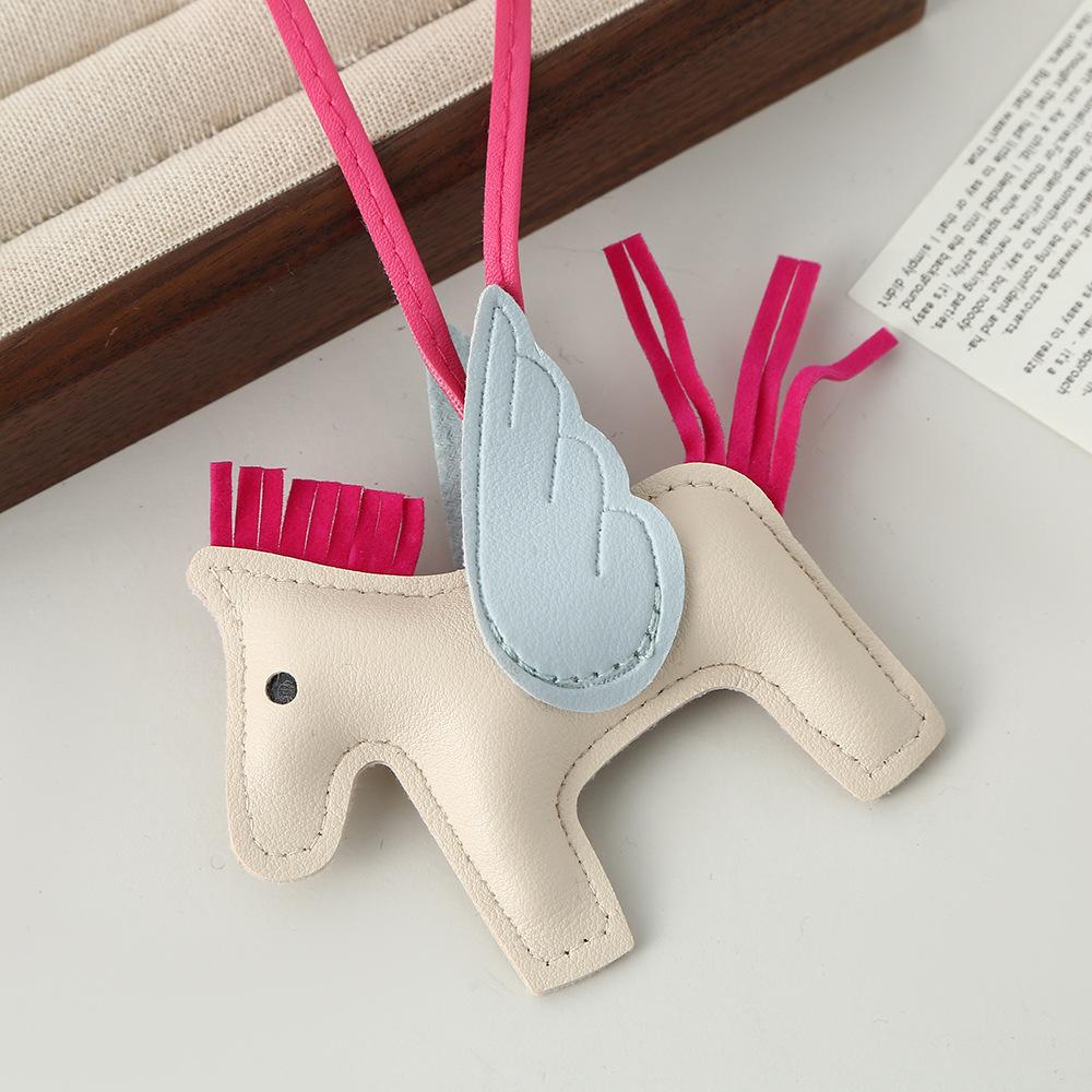 Pony PU-Leder Anhänger grenzüberschreitend original vielseitige Tasche niedlich Trend Auto Schlüsselanhänger Tasche Anhänger Lager