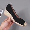 Spring Summer Fashion High Heels Women Party Shoes Brand Modern Elegant Ladies Wedges 6cm Women Pumps Black Blue