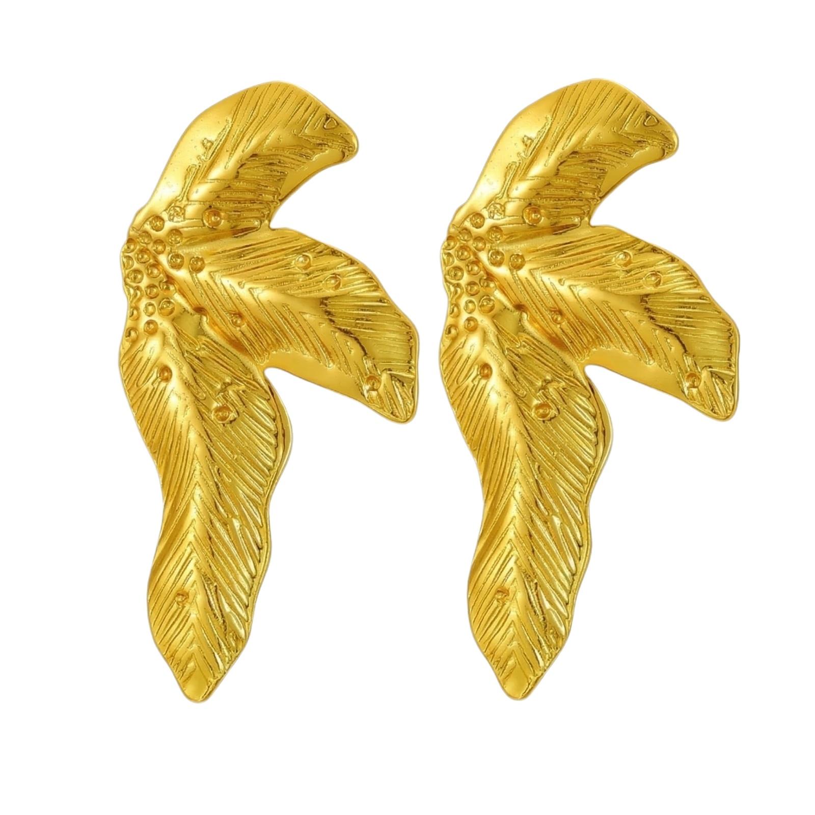 Stainless Steel Earrings for Women Vintage Luxury Stylish Titanium Steel Jewelry
