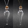 DIY Glass Bottle Necklace with Cork Stopper Wishing Potion Lucky Charm Choker