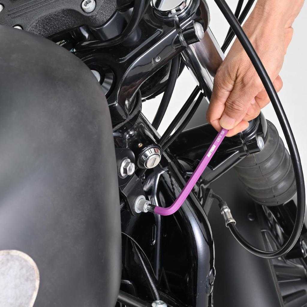 Daytona Motorcycle Tool Hex Wrench Ball 61388 Set, 9-Piece Set, Point, L-Shaped, Multicolored, 1/16, 5/64, 3/32, 1/8, 5/32, 3/16, 1/4, 5/16, 3/8 Inch,