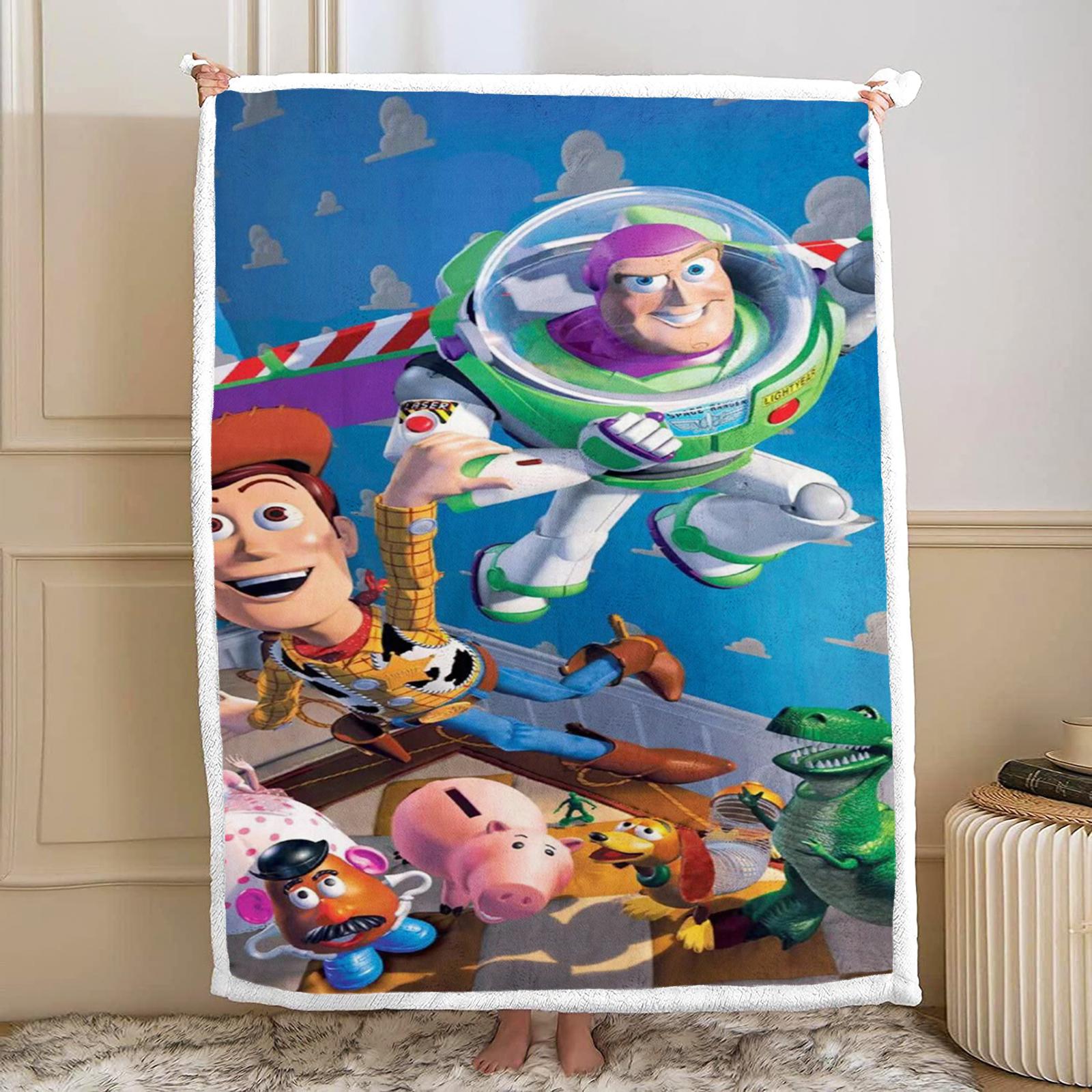 T-Toy SStory Cartoon Blanket, Coral Fleece Plush Kids Printed Blanket, Cute Nap Bed Throw Blanket 75cmx90cm