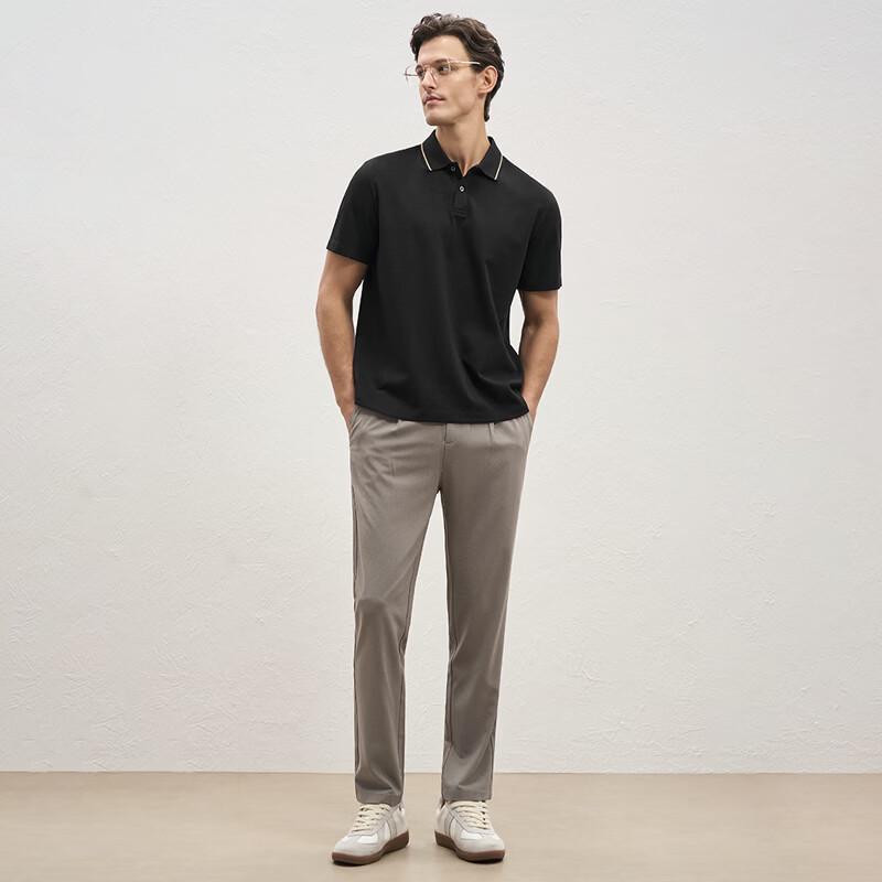 

EMZ Men s Antibacterial Business Casual Short-Sleeve Polo M