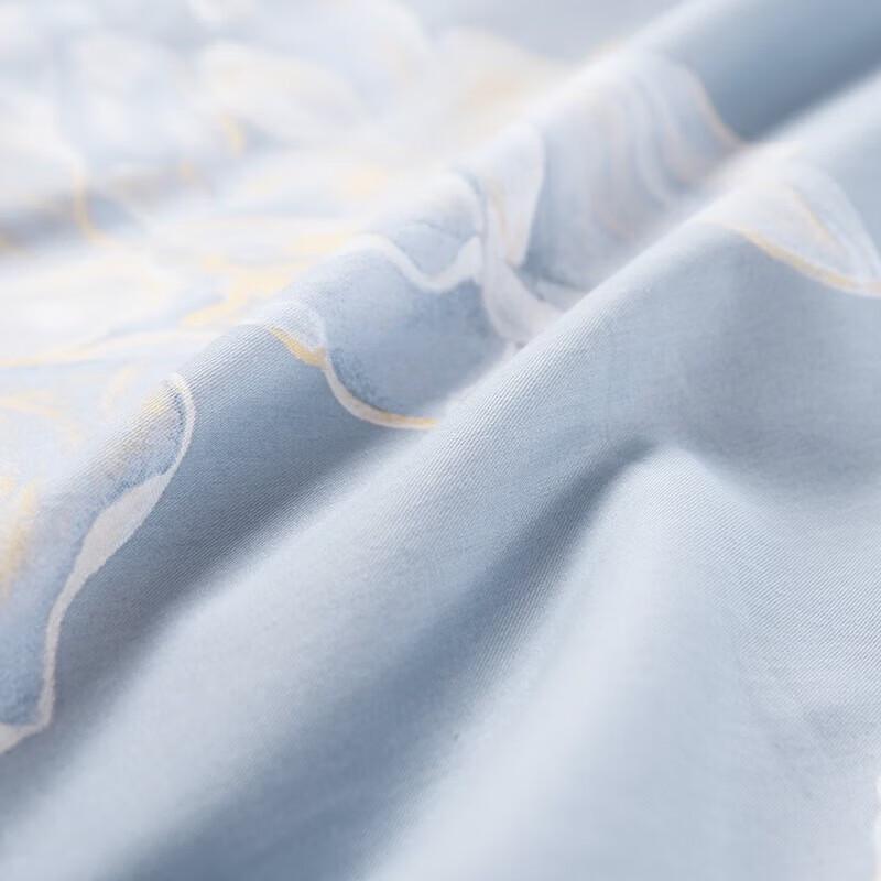 Mercury Home Textiles 40-Count Cotton 4-Piece Bedding Set - Academy Lotus Pond Design