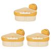 3Pcs Corner Sink Strainer Baskets Strong Load-bearing Simple Installation Suction Cup Triangle Storage Racks with Drain Hole