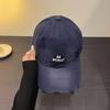 Ripped Letter Embroidery Baseball Cap Children Spring And Summer Soft Top Cap Men'S High Quality Trend