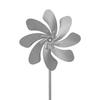 Windmill Made of Stainless Steel (28cm Rotor Diameter), Ball Bearing, with Wind Vane (360  Rotatable) - Jue