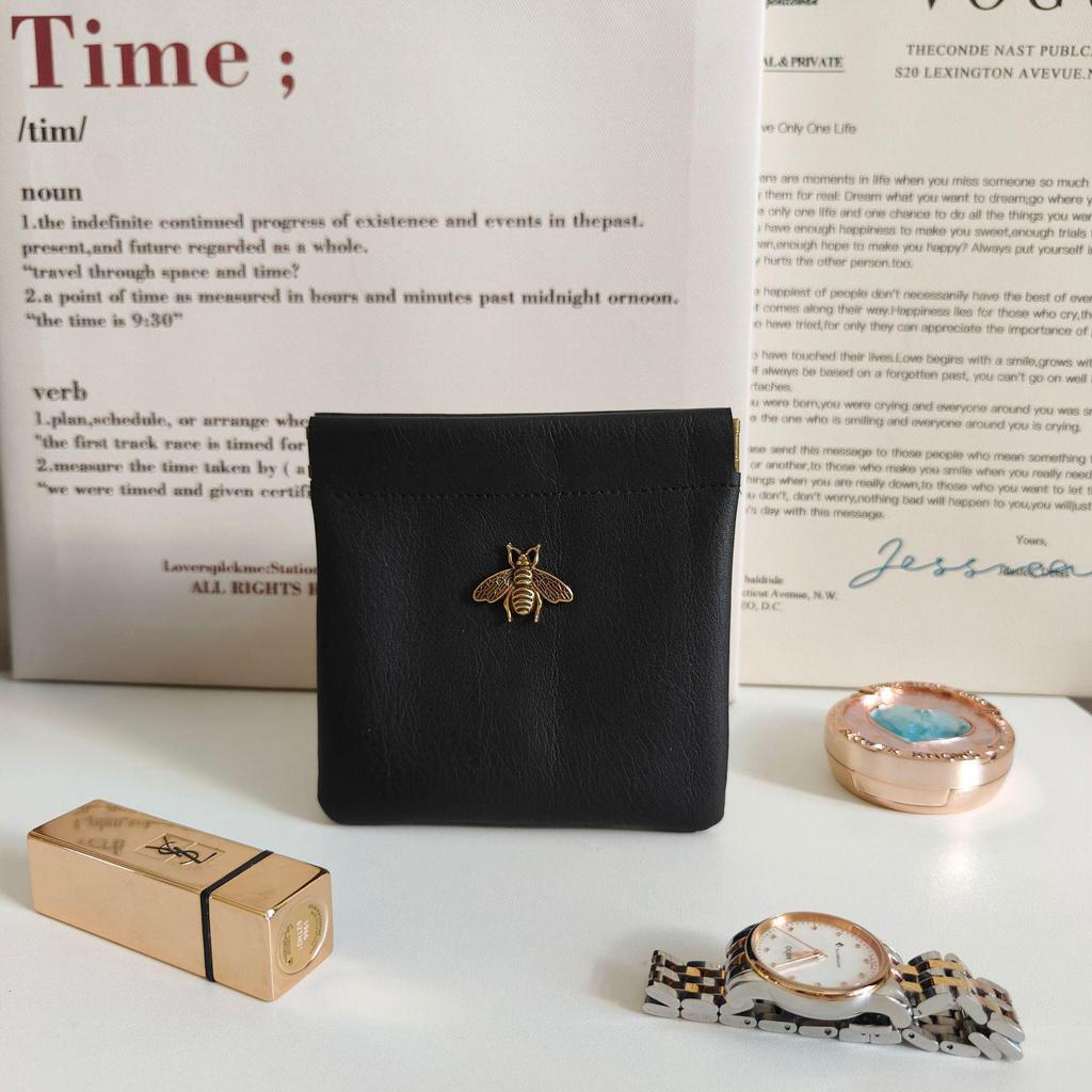 Elegante Bienen Schmuck- & Make-up Reisetasche mit automatischem Verschluss