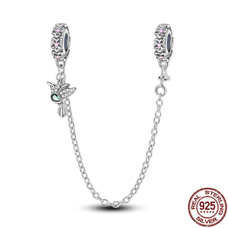 Copper Diy Beads Safety Chain-Classical Cross Pattern Charm Fit 3Mm Pan Original Bracelet For Women Jewelry Birthday Gift