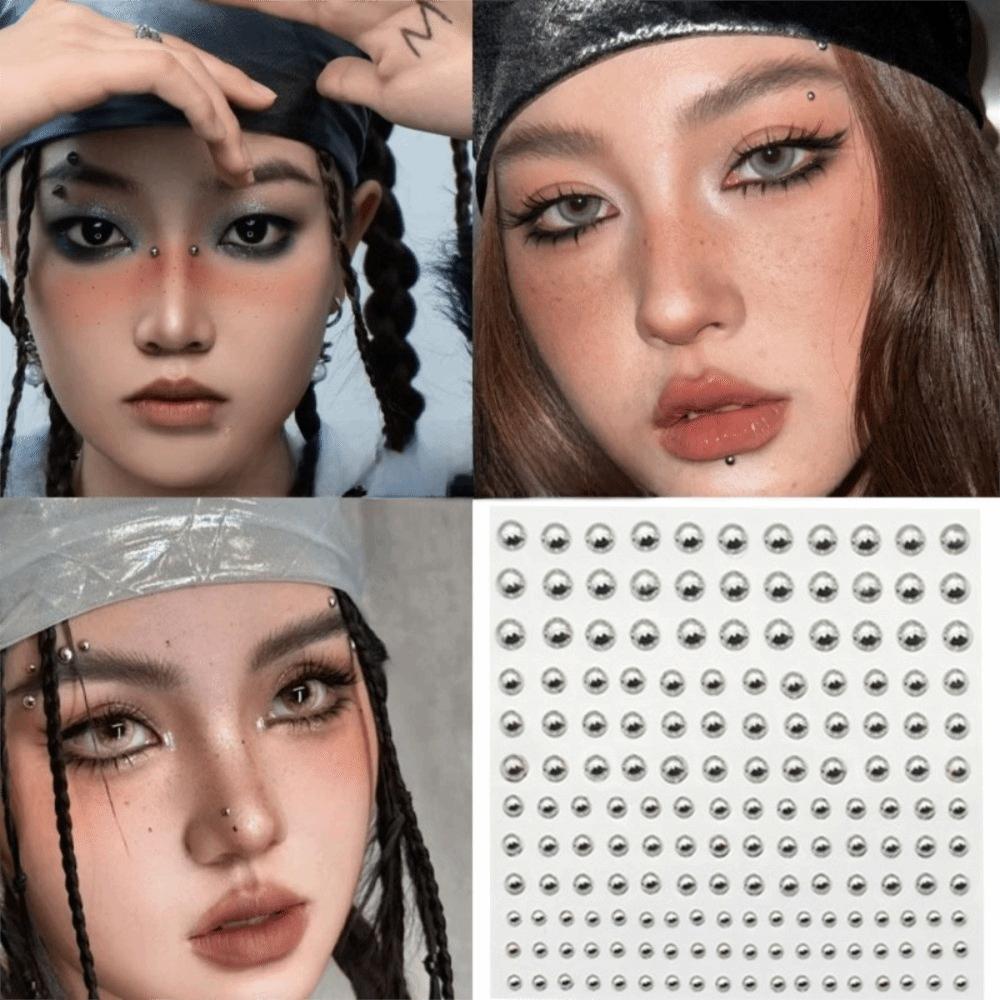 Selfadhesive Lip Eyebrow Ear Stickers Disposable Non Piercing Jewelry Lip Sticker  Body Jewelry