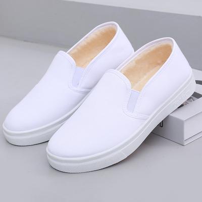 Plus Size Women's White Flat Non-slip Casual Shoes Light Comfortable Shoes White Shoes