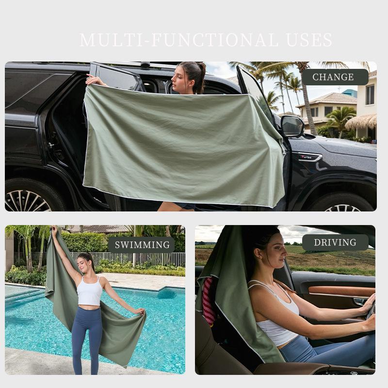 Portable Magnetic Sports Towel - Ultra-fine Fiber with Logo Print Capability