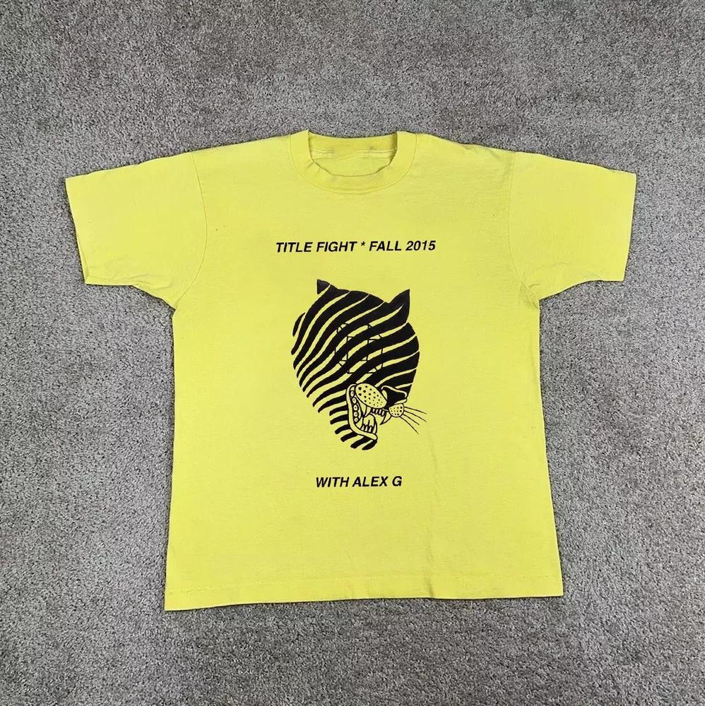 TITLE FIGHT AND ALEX G Fall Tour 2015 T Shirt Full Size S-4XL UR769 XXXL