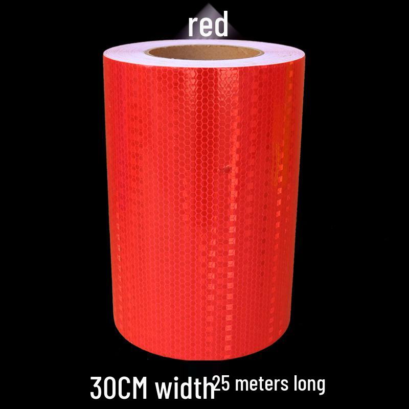 5cm Black Yellow Reflective Honeycomb Arrow Warning Tape Car Sticker