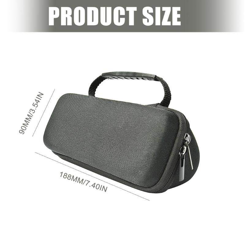 Hard EVA Case for 2 Bluetooth-compatible Speaker Travel Protective Carrying Storage Bag