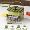 Large-Capacity Press-Type Ice Cube Mold - Easy-Release Food-Grade Plastic Ice Bucket for Home