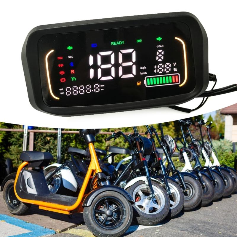 Mehrspannungs-Elektrofahrrad-Dashboard-Instrument Geschwindigkeitsregler-Panel Digitales Messgerät N7 Mit Einfacher Installation 48V-72V
