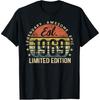 Est 1969 Limited Edition 56th Birthday Vintage 56 Year Old T Shirts Men Streetwear Tee Shirt Short Sleeve Unisex Loose Clothing