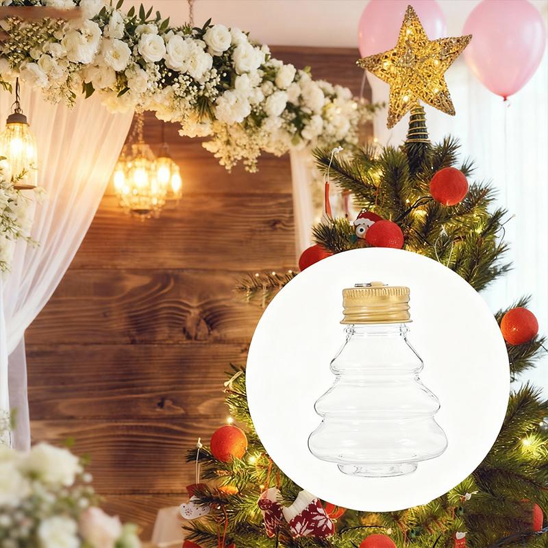 5/10PC Wedding Hanging Candy Bottle Party Transparent Plastic Candy Jar New Year Decor Beverage Bottle Home Storage Bottles
