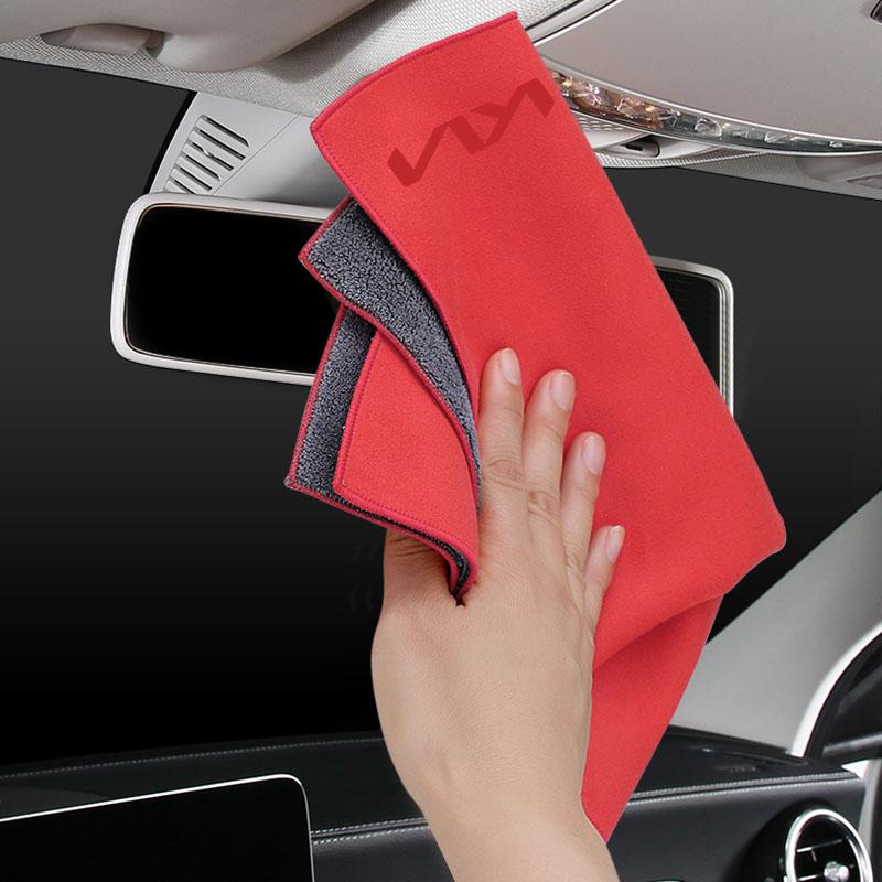 Microfiber Car Cleaning Towel Thicken Soft Drying Cloth Car Body Washing Towels For Kia Rio Sportage R K3 K4 K5 Ceed Sorento Cerato Soul