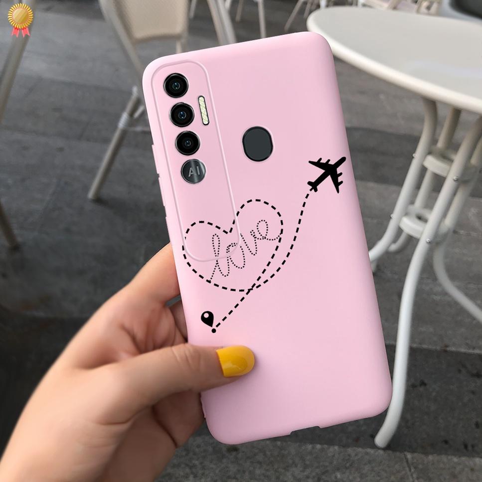 For Tecno Spark 7 P Pro 7P 7Pro Case Cute Girls Bear Back Cover Silicone For Tecno Spark7 P Pro Spark 7 P Pro 7P 7Pro Phone Case