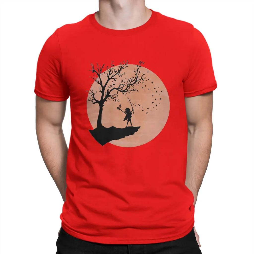 Vintage Sword Unbreakable T-Shirts Men Crew Neck Cotton T Shirts Kubo And The Two Strings Short Sleeve Tees Gift Idea Clothes