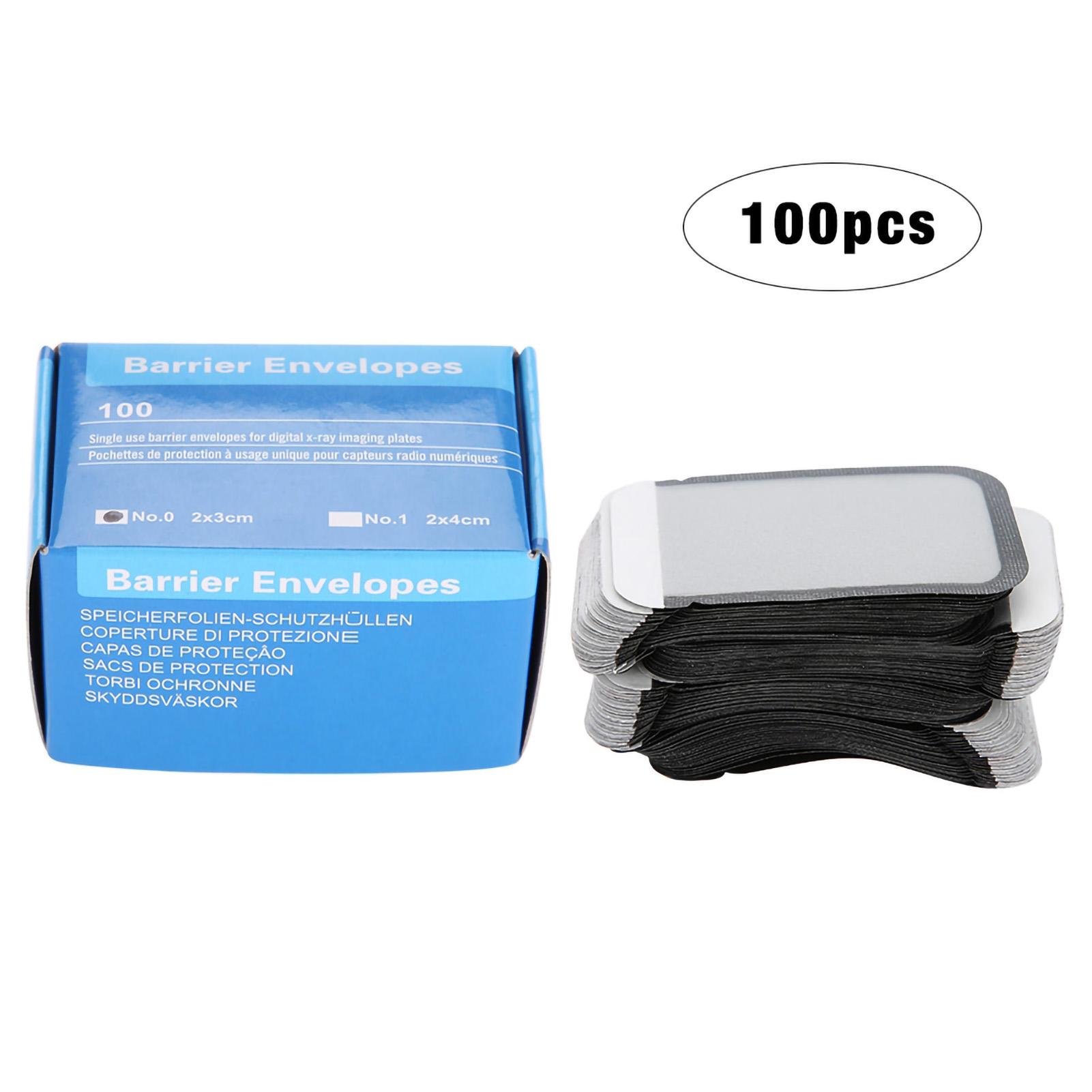 

100Pcs Dental X ray Film Bags X ray Film Machine Protection Bag Dental Consumables Material 2#