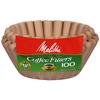 Melitta Coffee Filters, Natural Brown, 100-Count, Basket Type, 629092 [Used]