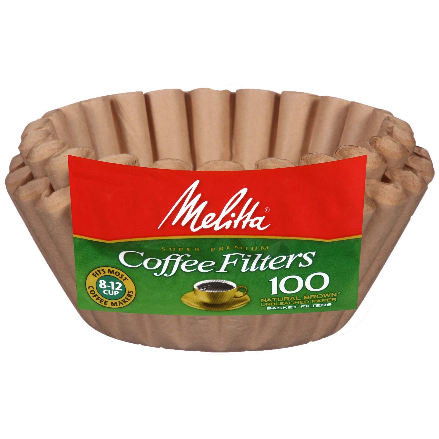 

Melitta Coffee Filters, Natural Brown, 100-Count, Basket Type, 629092 [Used]