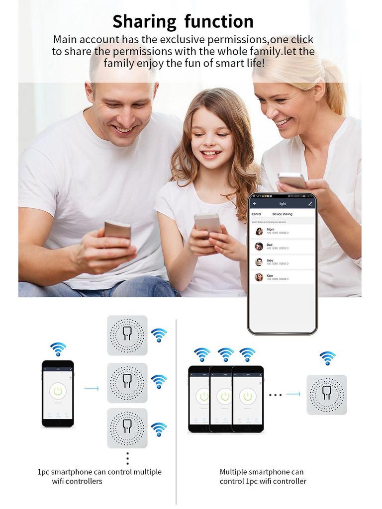 Tuya WiFi Smart Switch: App & Alexa Voice Control, Connects To Dual Control Switch