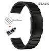 22mm Titanium Strap for Huawei Watch 5 46mm GT5 3Pro GT4/4Pro Band for Samsung Galaxy Watch 3 45mm Gear S3 Luxury Metal Bracelet