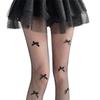 Elegant Hollowed Out Lace Pantyhose With Bows Accent Soft And Practical Nylon Tights For Party and Daily Wear