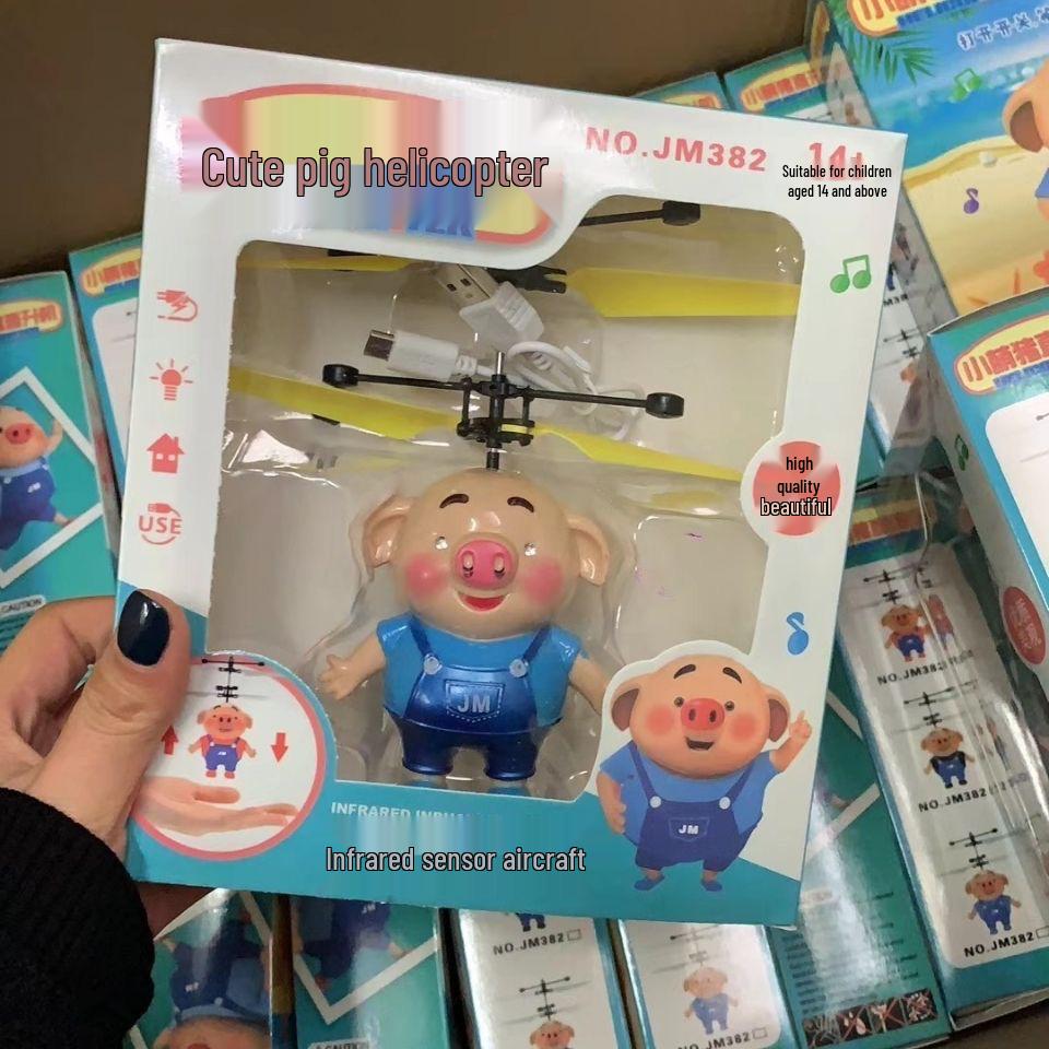 Induction Gesture-Controlled Hovering Helicopter Toy for Kids - Drop-Resistant