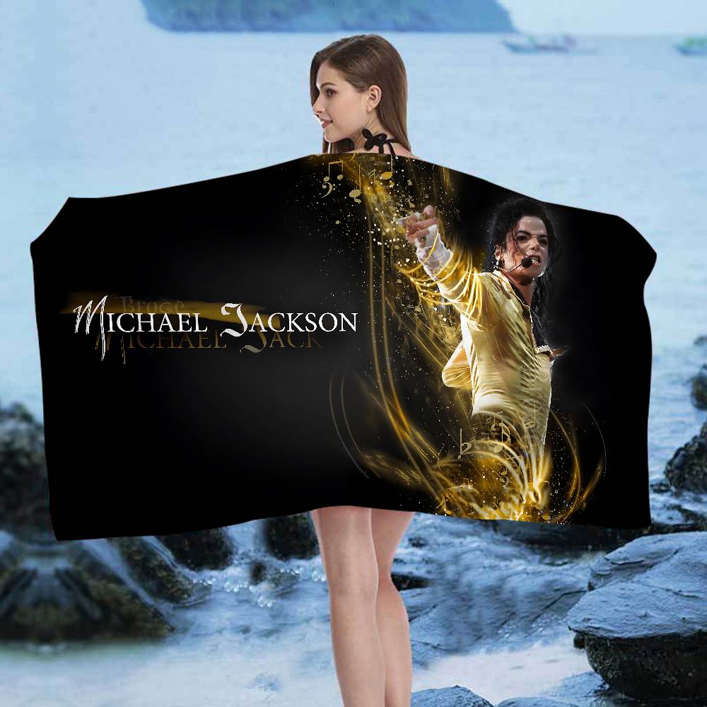 MJ King Of Pop M-Michael J-Jackson Microfiber Blanket Quick Drying Beach Towels Printing Super Absorbent Pool Towel Blanket