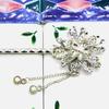 [Miaomyao] Miaomyao Hairpin (Kanzashi) - Single Hair Ornament for Japanese Traditional Clothing (Tomesode, Kimono, Etc.) - Metal, Silver, Crystal,