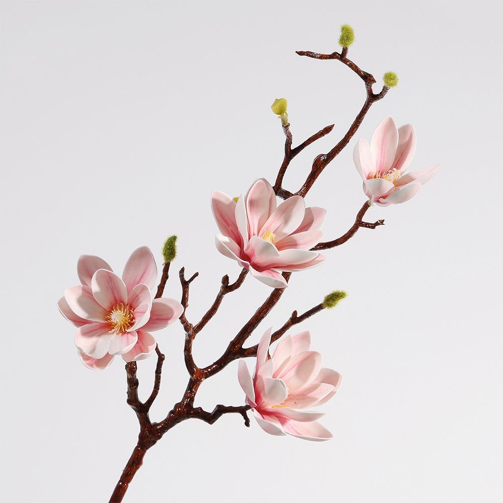 Handmade Artificial Magnolia Flower Large Artificial Orchid  Table Decoration розовый