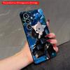 2DFlat Samsung phone case Night Sky Cats on Wooden Roof Applicable to Galaxy S23 S24 S25ULTRA S26 A12 A14 A15 A16 A54 A55