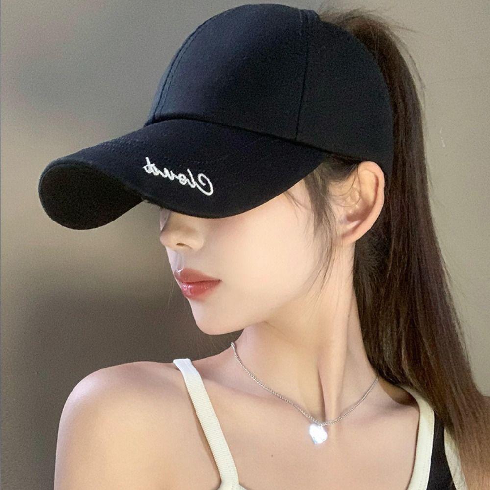 Solid Color Peaked Cap Empty Top Sun Hat Fashion Baseball Cap