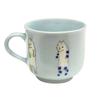 24to3 Nishitomi Ceramics Arita Ware Mugg Kopp Liten 130 ml Mini Kattmönster Tachicat Blå Mikrovågssäker Tillverkad i Japan 480482 Ca.