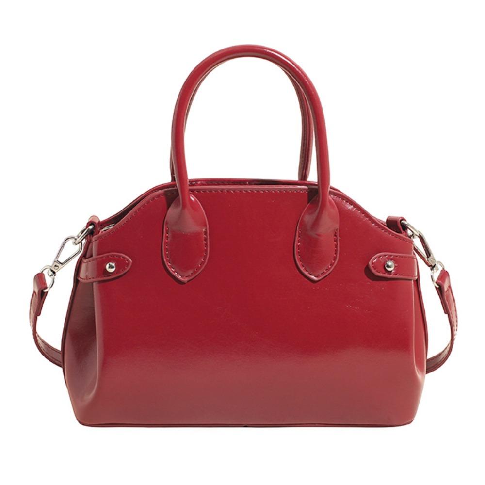 Shoulder Bag Suede Boston Shoulder Bag Handbag Solid Color Tote Bag Slouchy Hobo Bags Holiday