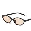 Vintage Small Frame Ellipse Women Sunglasses Brand Black Round Cool Men Sunglasses Designer Circular Sun Glasses for Male Female